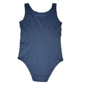 Essentials by Tummy Tank NWT Black Cotton Full Back Shapewear Bodysuit 2X/3X
